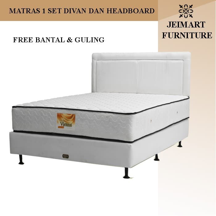 Matras Set (Springbed+Divan+Headboard) 140x200x28 Chicago